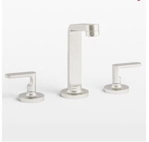 Rejuvenation Bowman Widespread Watermark Bathroom Faucet Satin Brushed Nickel